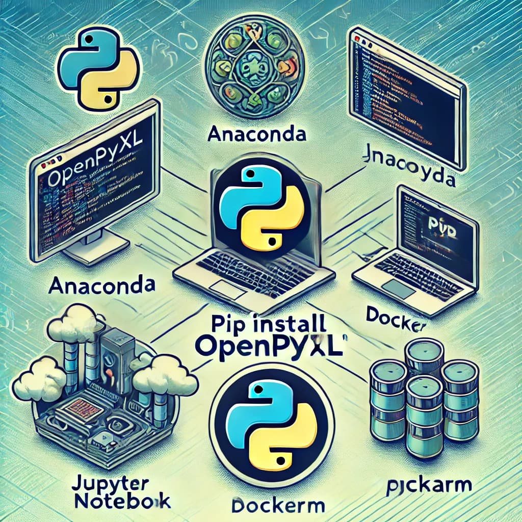 Openpyxlのインストール方法:開発環境別ガイド